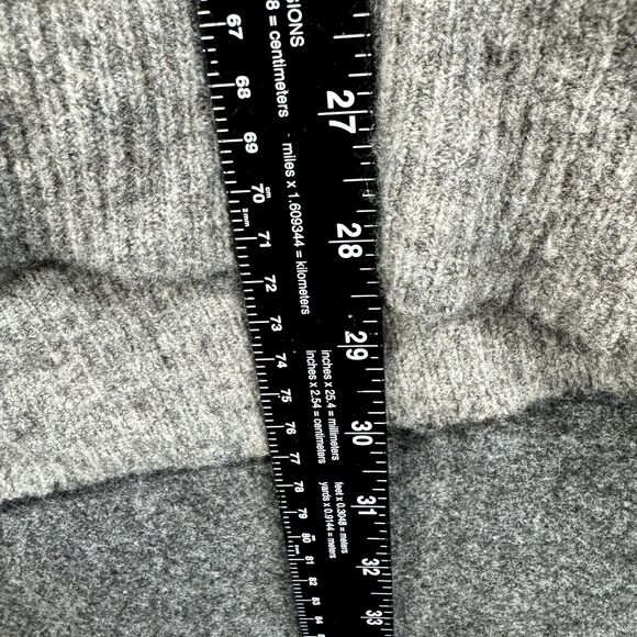 Moth Antropologie Sweater Women's Small Gray Two Tone Wool Alpaca Blend - Picture 5 of 7